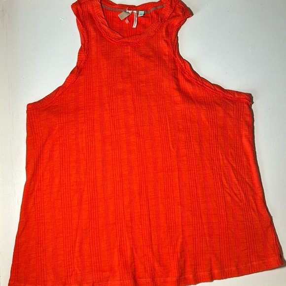 Pilcro Orange Cotton Cropped Tank Sz 2X C6 - Picture 1 of 5